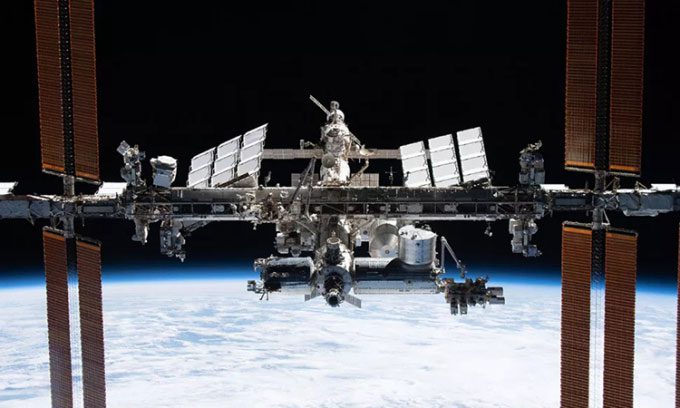 SpaceX's Crew Dragon spacecraft photographed the International Space Station last November.