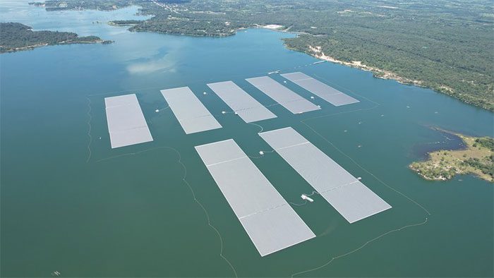 Overview of the wind power farm project built on Sirindhorn Dam