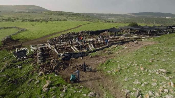 Excavation site of the "treasure farm" in Israel