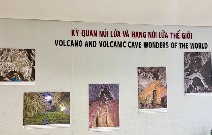 Images of volcanoes and notable volcanic caves from global geoparks