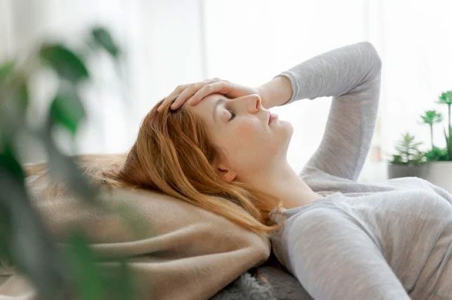 Symptoms suspicious of Covid-19 such as fever, headache, nasal congestion...
