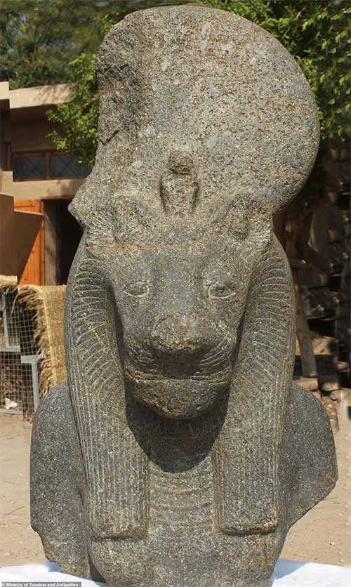 One of the Sekhmet statues.