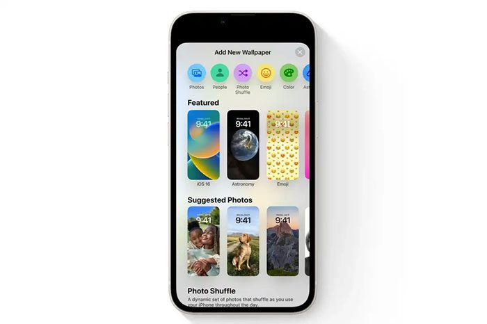 tuy bien man hinh khoa tren ios 16 1