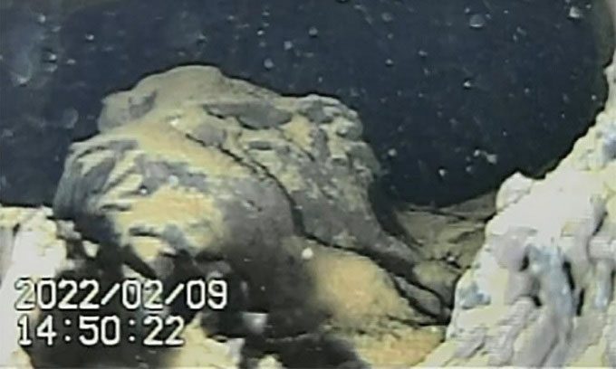 Melted nuclear fuel debris in Reactor No. 1