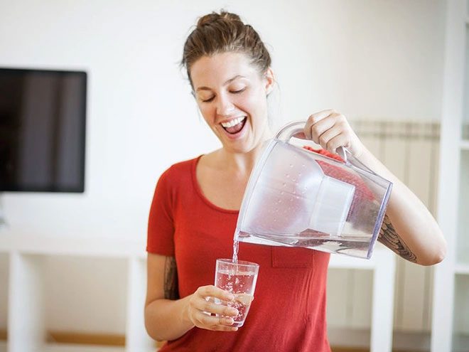 Change the size of your glass to drink more water.