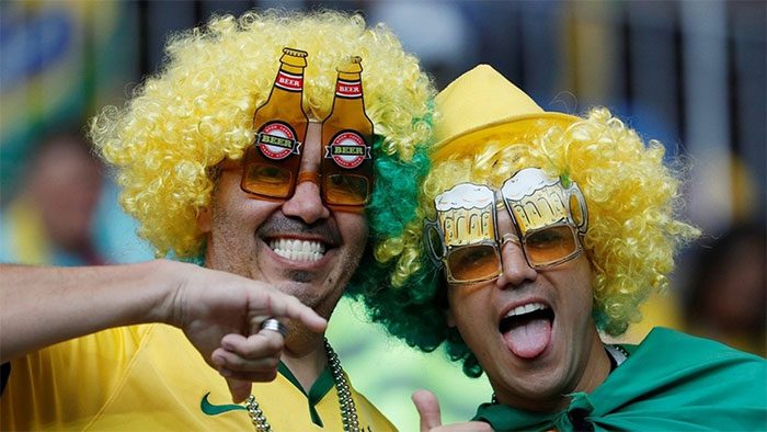 Beer facilitates interaction among fans.