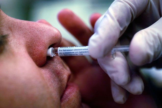 Nasal Covid-19 vaccine will reduce the fear of needles.