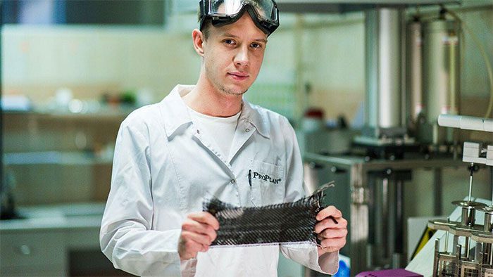 Antibacterial fabric developed by Russian scientists.