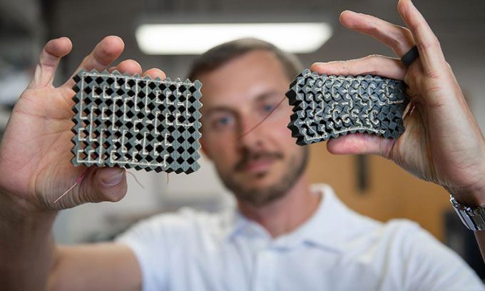 Integrated circuit material can sense and respond to input signals like mechanical force.