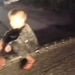video transformation appears on the road after the flood rain 123810