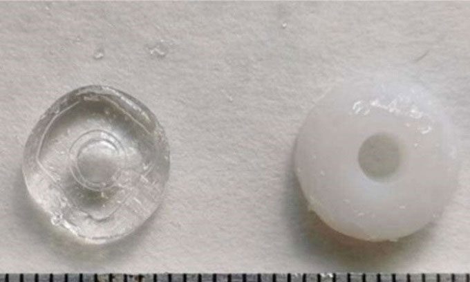 3D printed drug capsule.