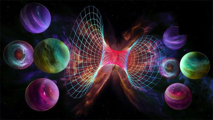 The symmetrical universe operates similarly to the universe inhabited by humans.