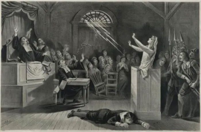 Representation of the Salem Witch Trials.