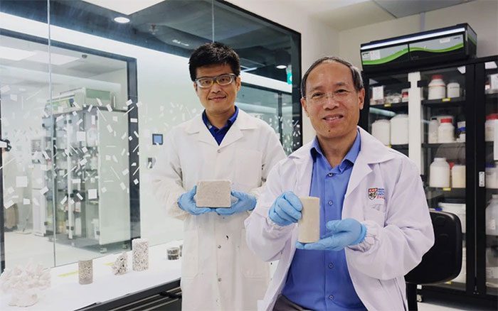Biotechnology using waste materials, primarily two main raw materials: industrial carbide sludge and urea.