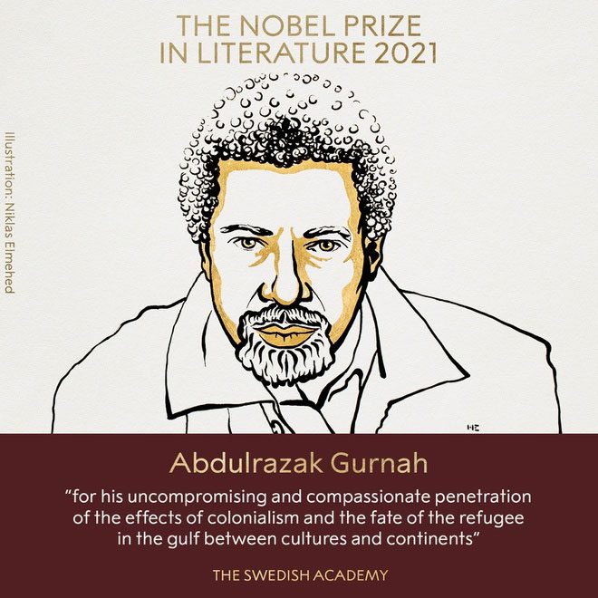 Portrait of Abdulrazak Gurnah.