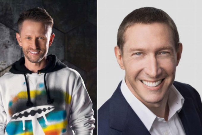 Chris Boshuizen (left) and Glen de Vries will participate in Blue Origin's flight on October 12.