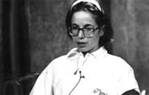 Folligny, the girl participating in the experiment.