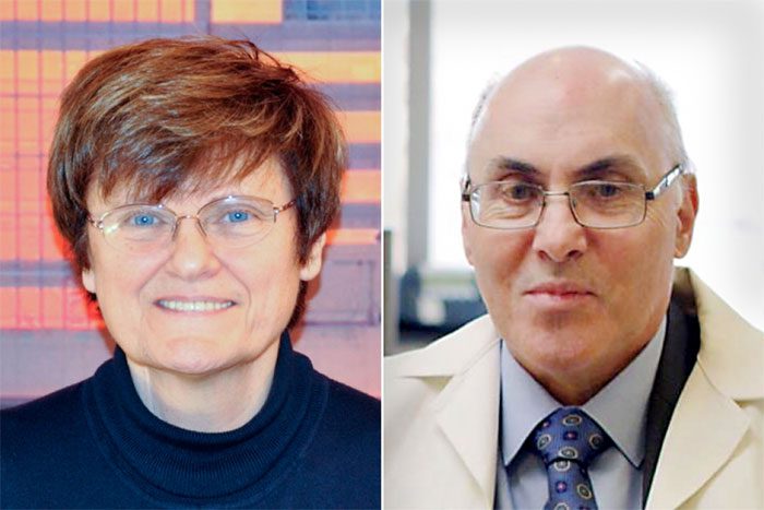 Scientists Katalin Karikó and Drew Weissman.