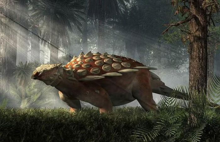 Portrait of an ankylosaur