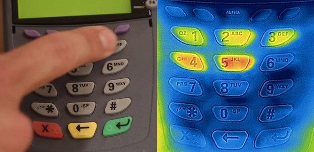 An attacker can observe the depth of the colors to infer the order of the numbers you pressed.