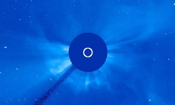 Coronal mass ejection from the Sun on November 2.