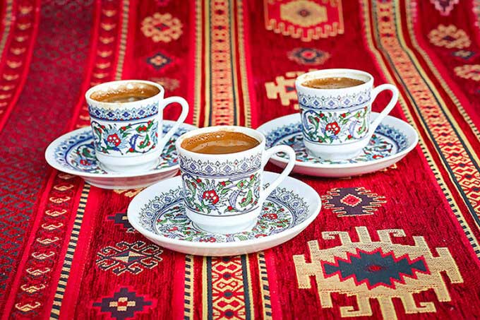 Turkish Coffee is usually served after meals.