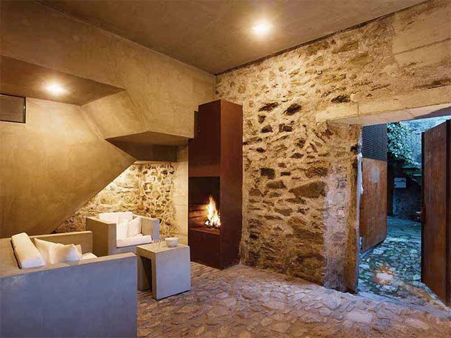 A well-equipped room underground.