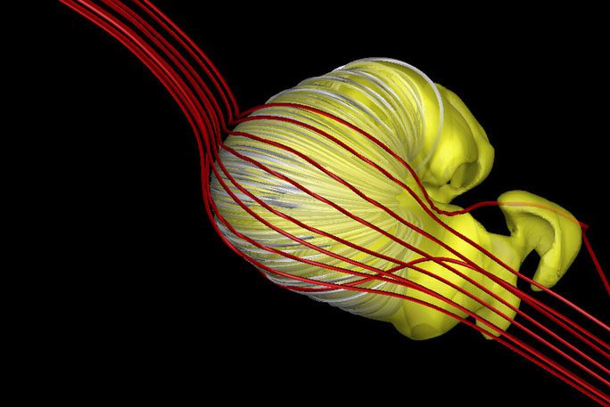 The strange bubble-like structure as described by the research team