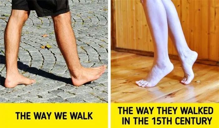 By the 16th century, humans had a completely different gait, all due to their shoes.