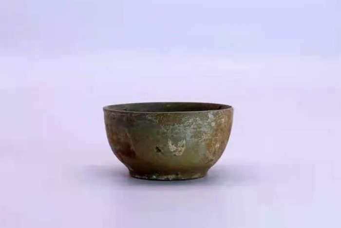 The cup containing the world's oldest tea recently excavated in China
