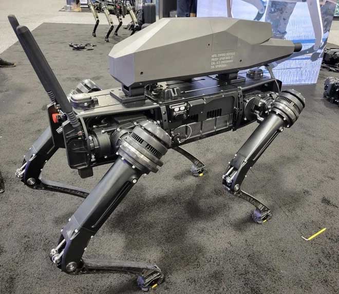 Regardless, the armed robot is a concerning prospect.