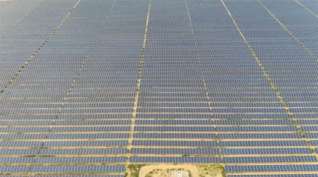 Approximately 10 million solar panels have been installed at the edge of the Thar Desert.