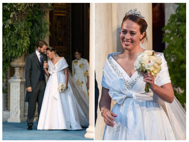 Princess Nina of Greece and Denmark married Prince Philippos on October 23.