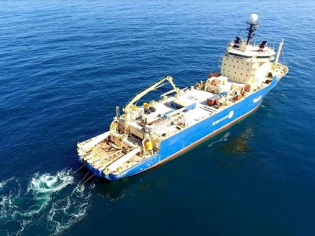 Meanwhile, the crew on Facebook's cable-laying ship consists of about 30-50 people.