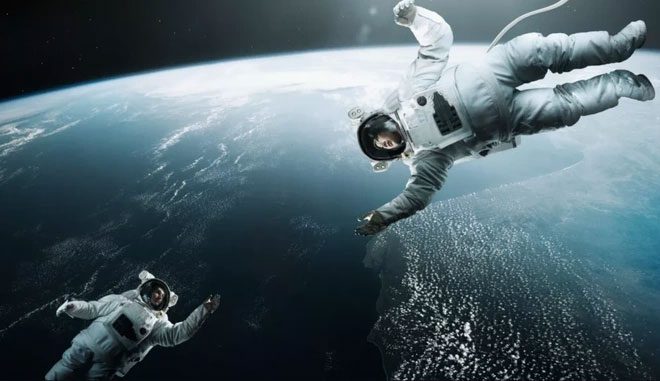 Drifting in space is still a horrific death without protective gear.