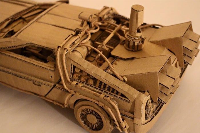 A detailed model car.