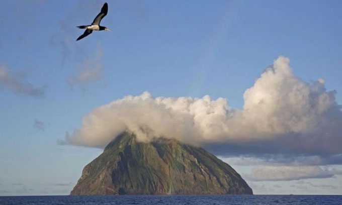 The earthquake occurred hundreds of kilometers below the Bonin Islands.