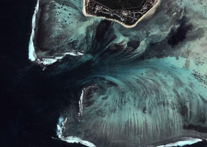 Satellite images show this area resembling a scene from a fantasy film.