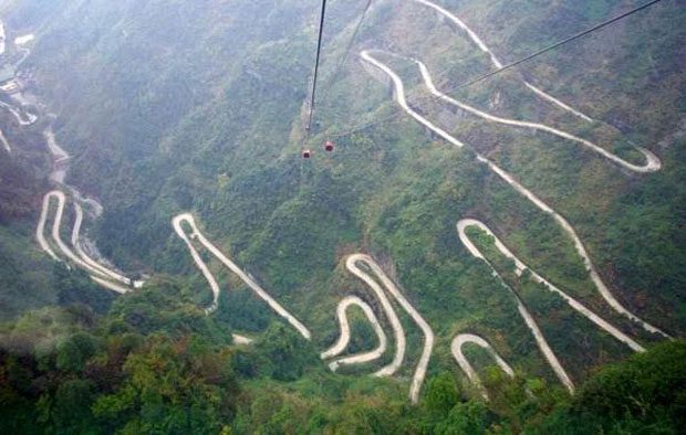 Roads to the mountains have always been winding like this.