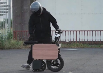 electric motorcycle speed 40km h can be folded like a rolling suitcase 116683