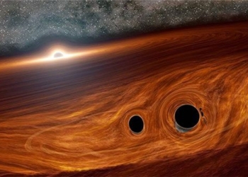 first time discovery of light from a collision between two black holes 117502