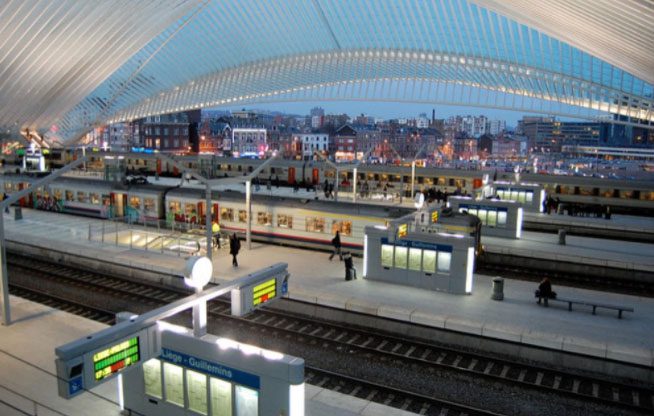 TGV station in Liège.