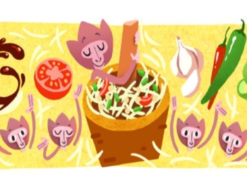 google doodle today honors the thai papaya dish 117676