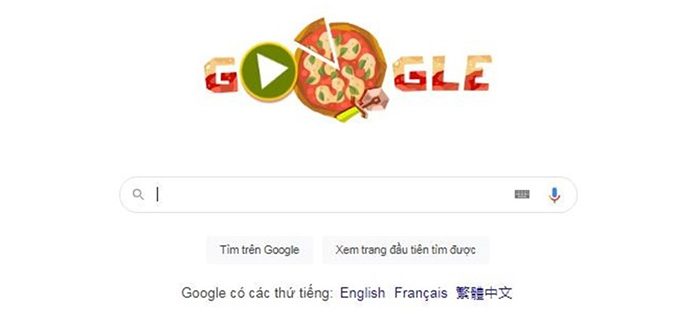 Google Doodle celebrates pizza with an interactive game