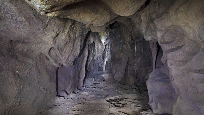 A cave covered by sand nearly 40,000 years ago.