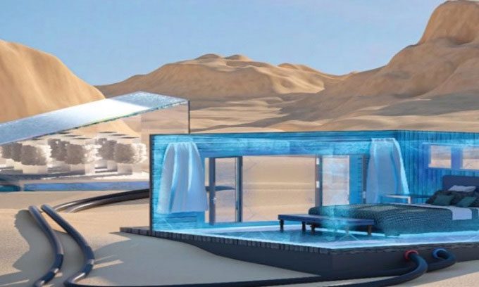 A large-scale version of the system can cool an entire room.
