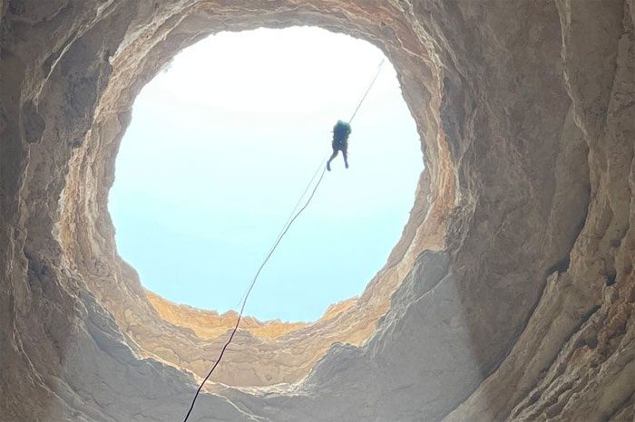 The pit, referred to by locals in Yemen as the "Gate to Hell".
