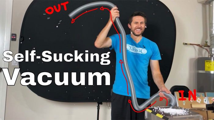 Can you vacuum with just a piece of plastic tubing?