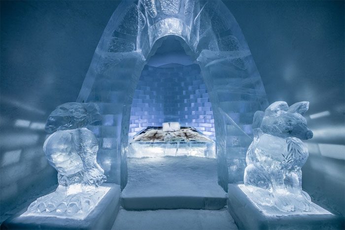 Room rates at Icehotel 365 vary by season.