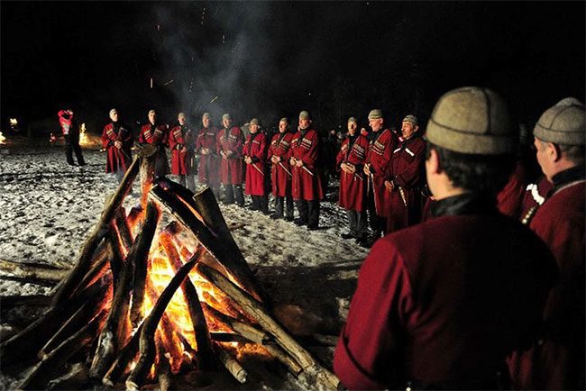 "Lamproba", an annual ritual of the local people.